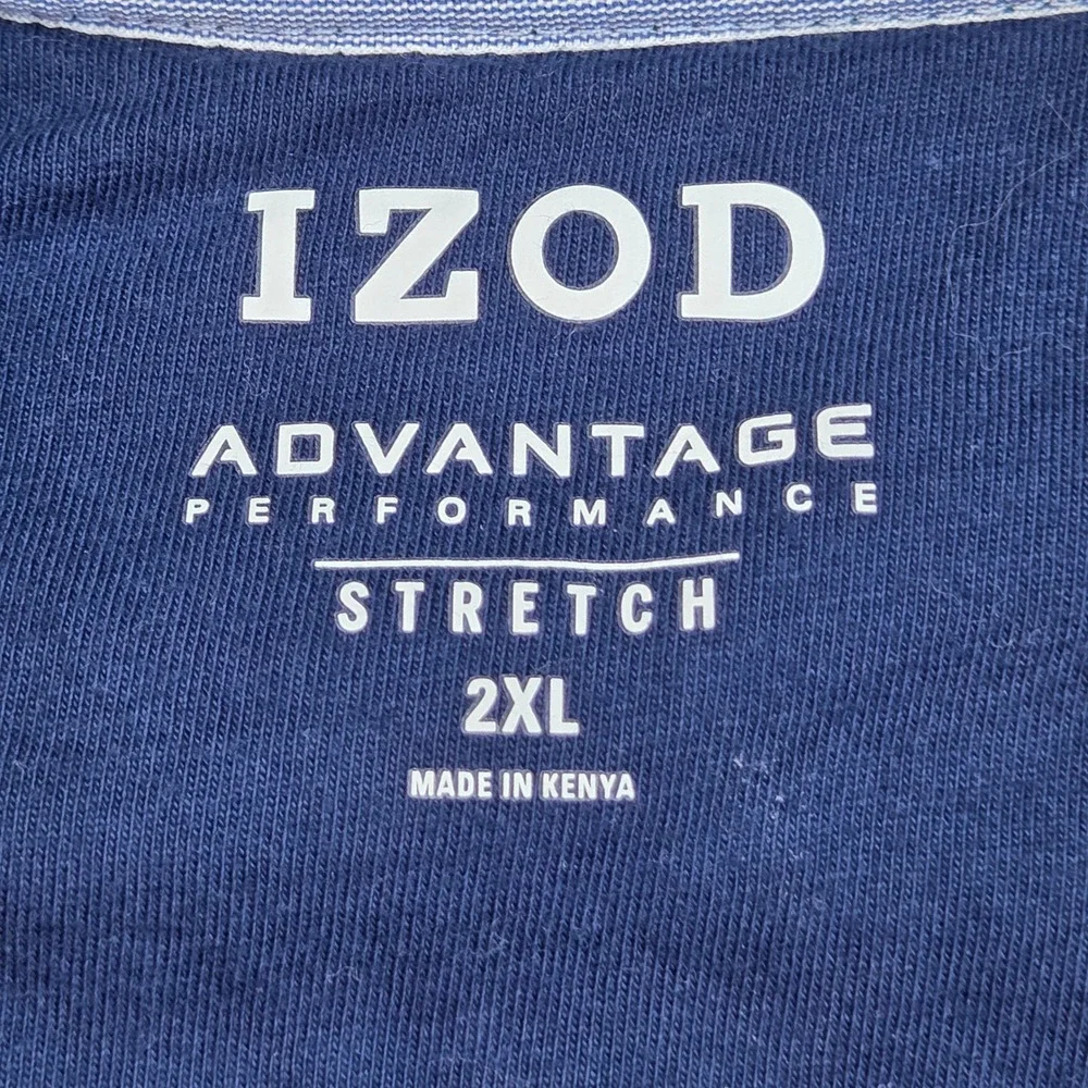 IZOD Quarter Zip Pullover Mens 2XL‎ Green Advantage Performance Stretch Heather